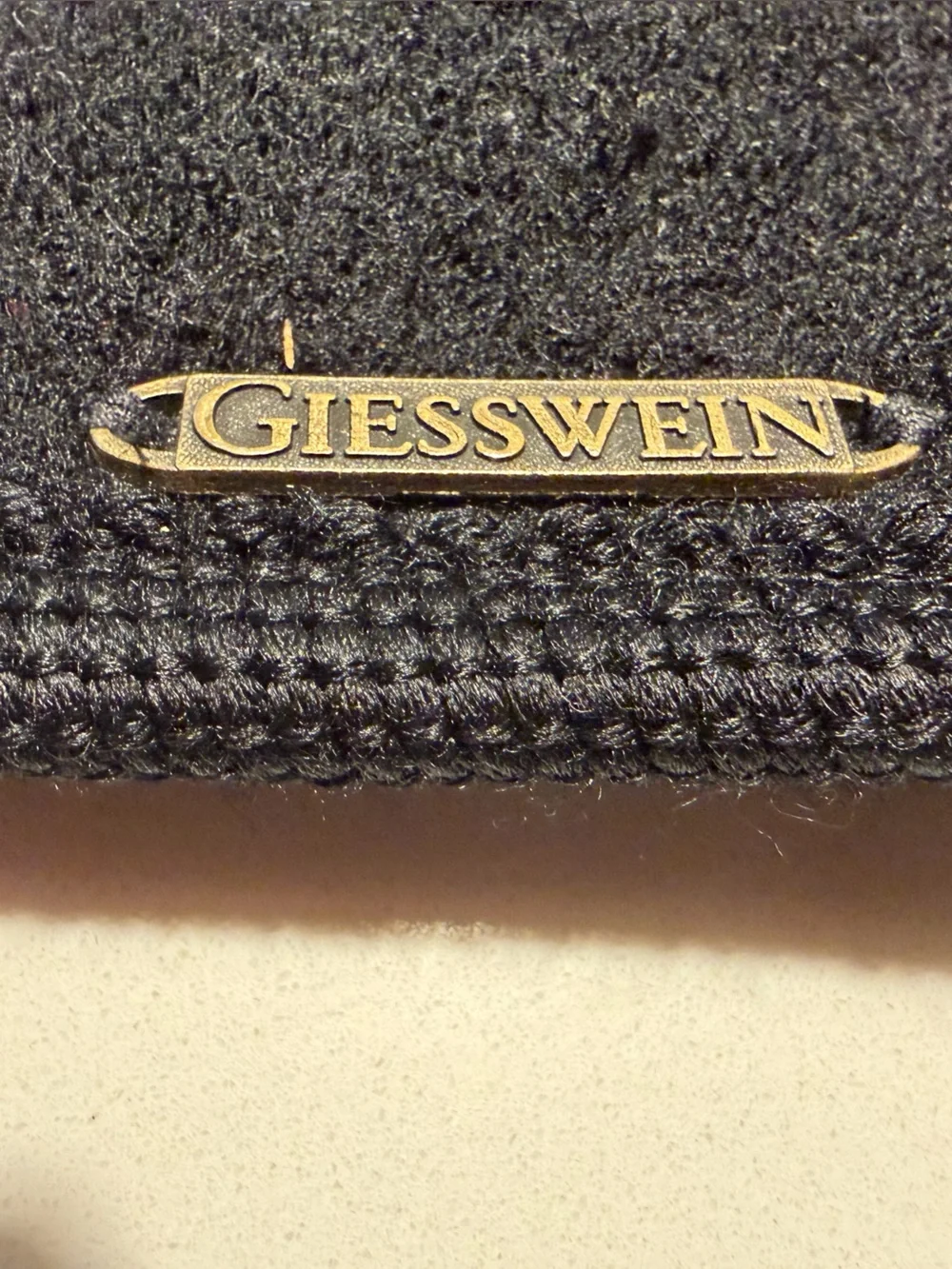 VTG Giesswein Austria Pure New Wool Boiled Wool Jacket Floral Lined EU 36 Black